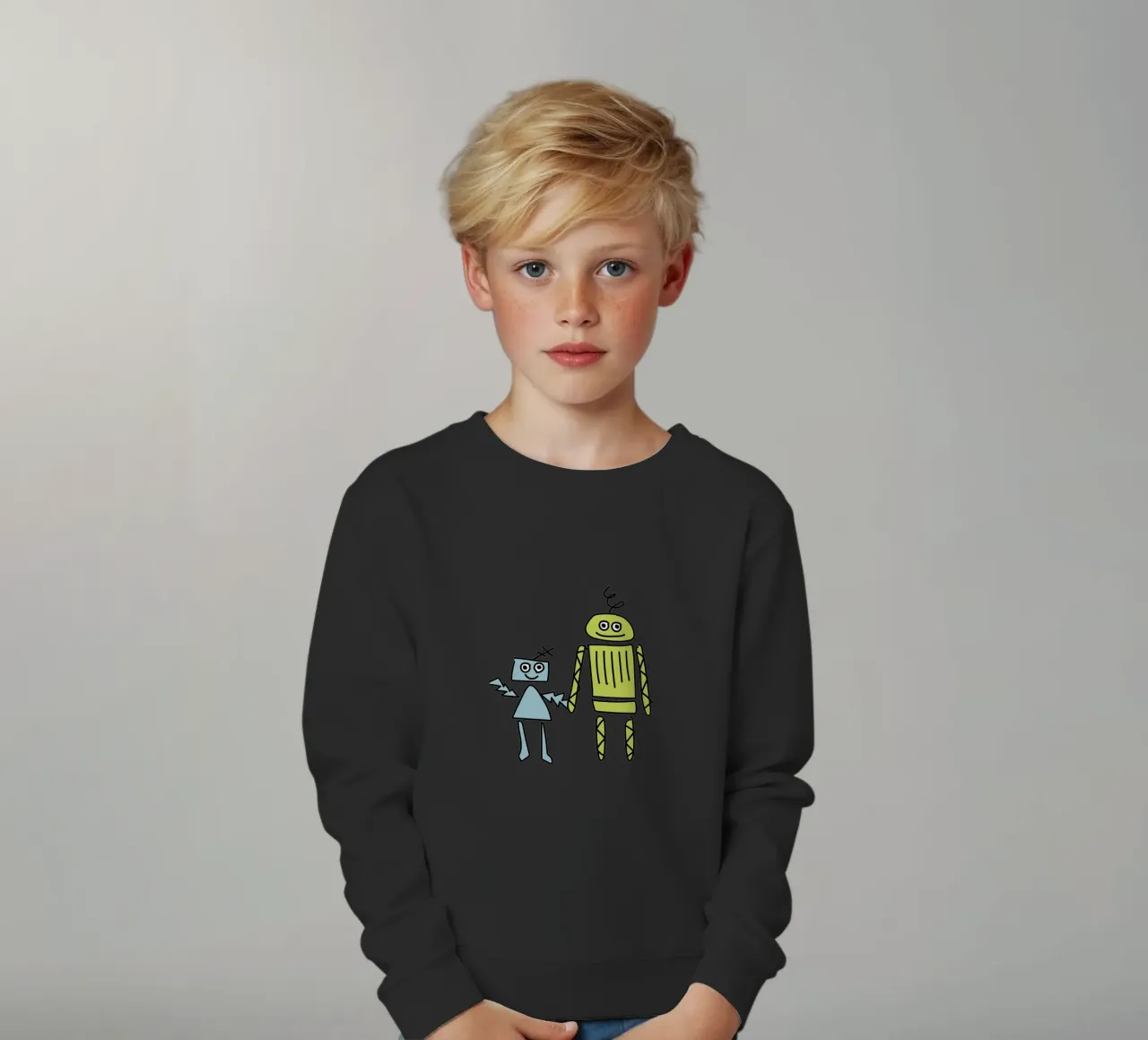 Little Robots: Dingi und Pilu felpa bambino da Xaver & Friends