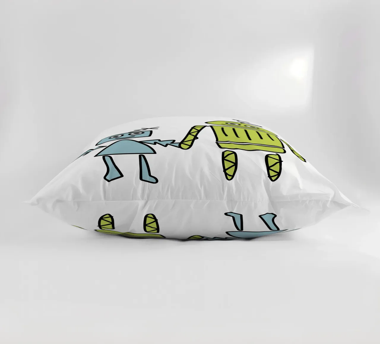 Little Robots: Dingi und Pilu cuscino da Xaver & Friends