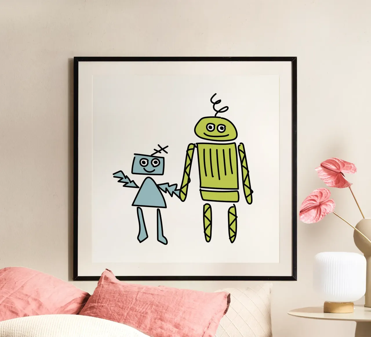 Little Robots: Dingi und Pilu carta hahnemühle da Xaver & Friends