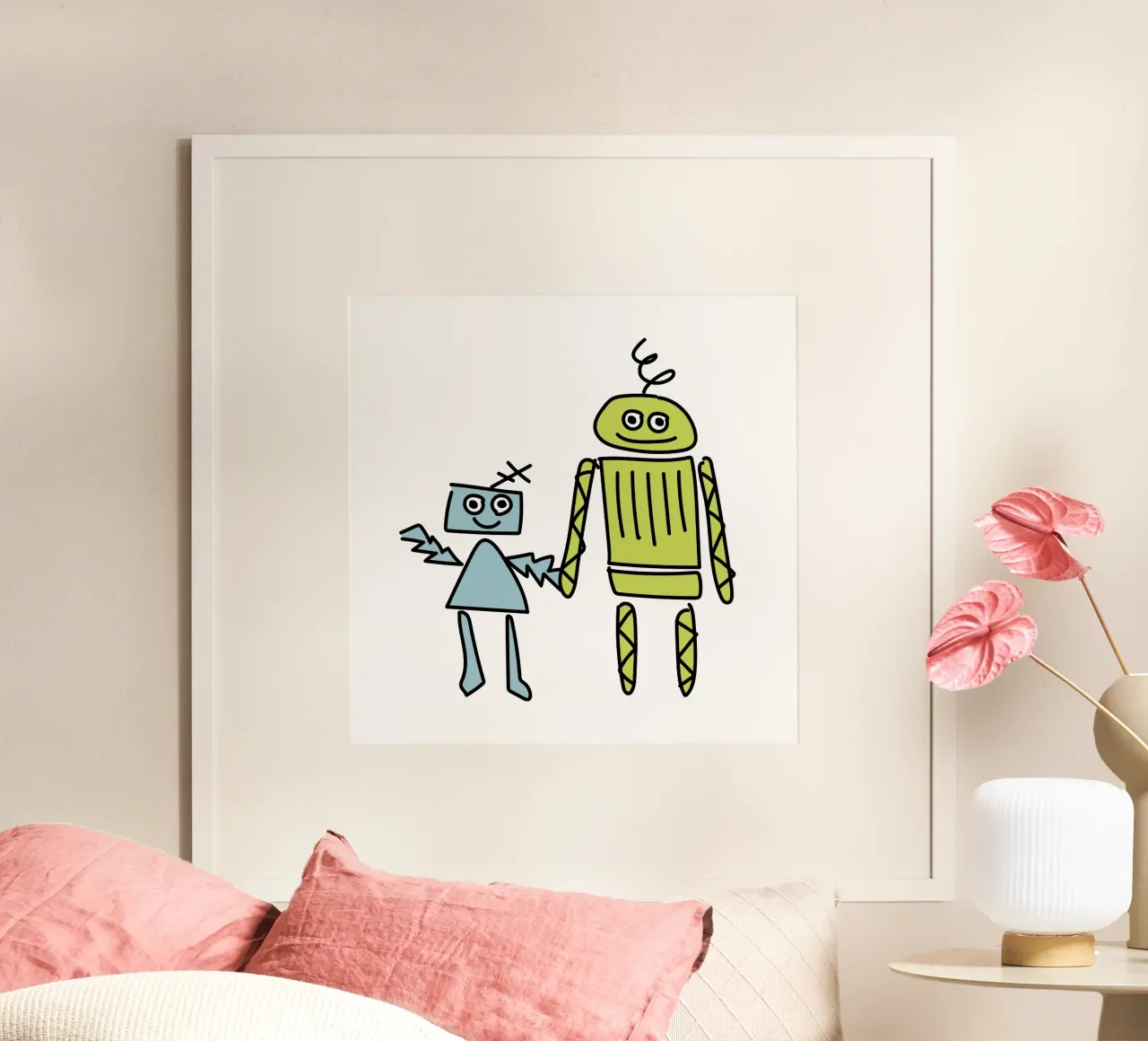 Little Robots: Dingi und Pilu carta hahnemühle da Xaver & Friends