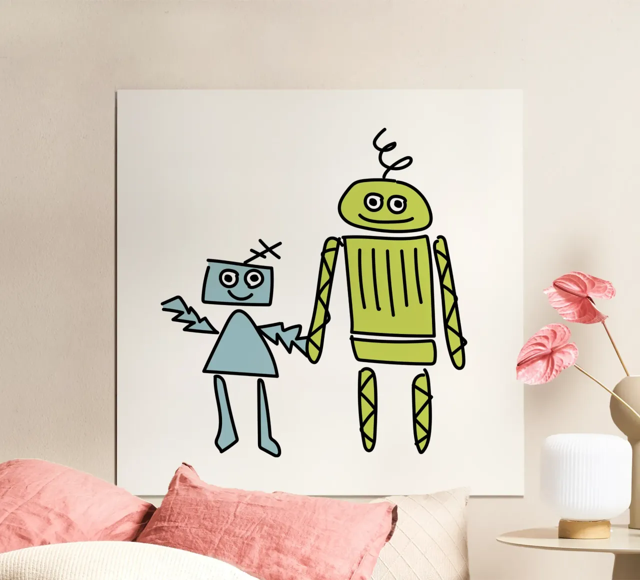 Little Robots: Dingi und Pilu carta hahnemühle da Xaver & Friends