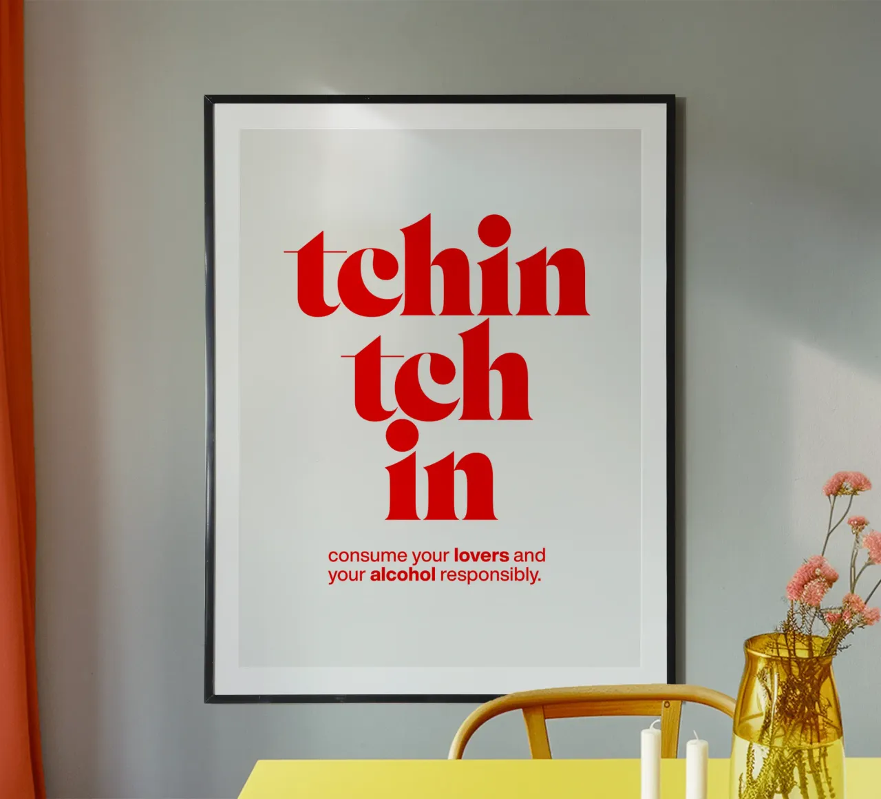 tchin tchin: consumare amanti e alcolici in modo responsabile poster da The True Type