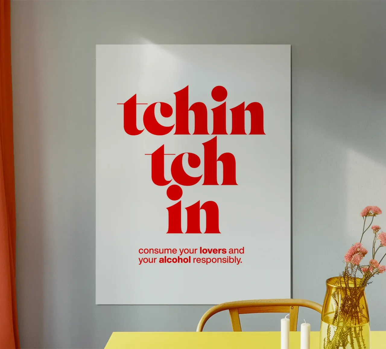 tchin tchin: consumare amanti e alcolici in modo responsabile poster da The True Type