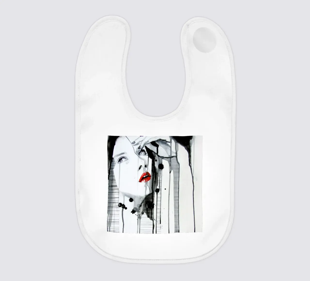 Maybe I'm Wrong baby bib by Rebekka