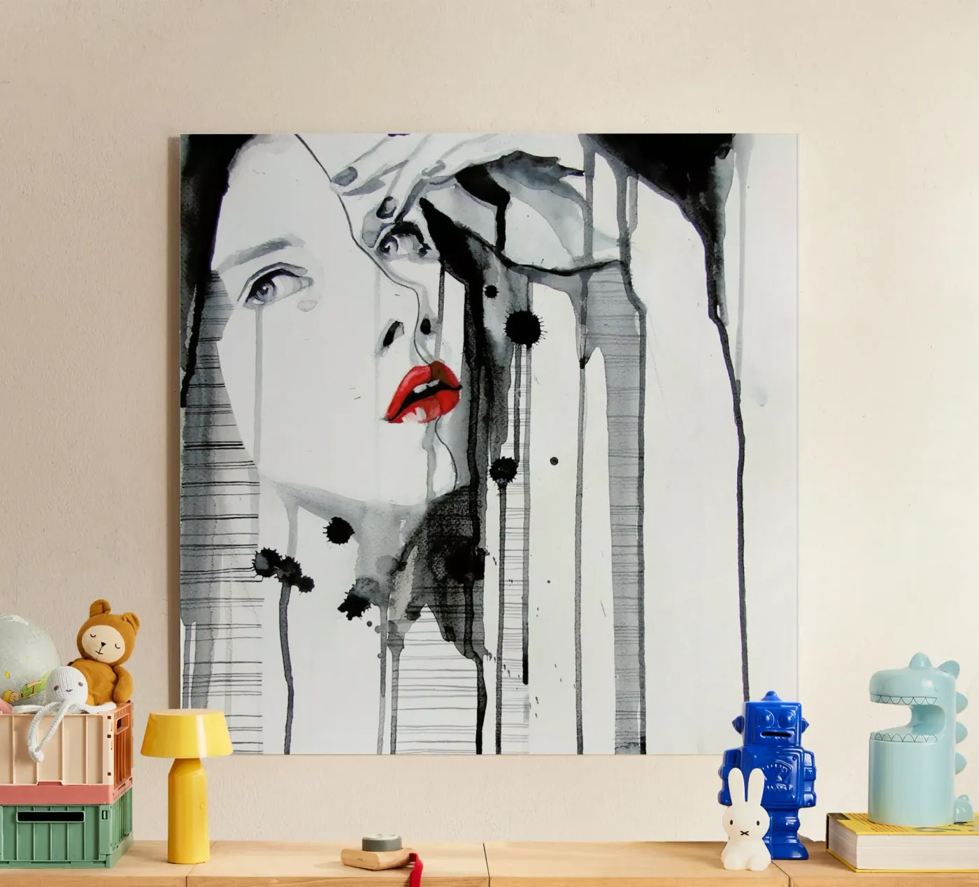 Maybe I'm Wrong acryl van Rebekka