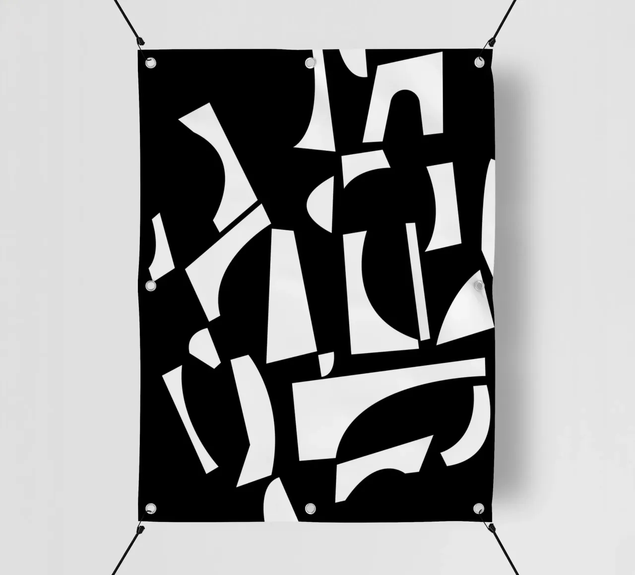 The Joy of Shapes Mono pvc cover by Kim Hubball Studio
