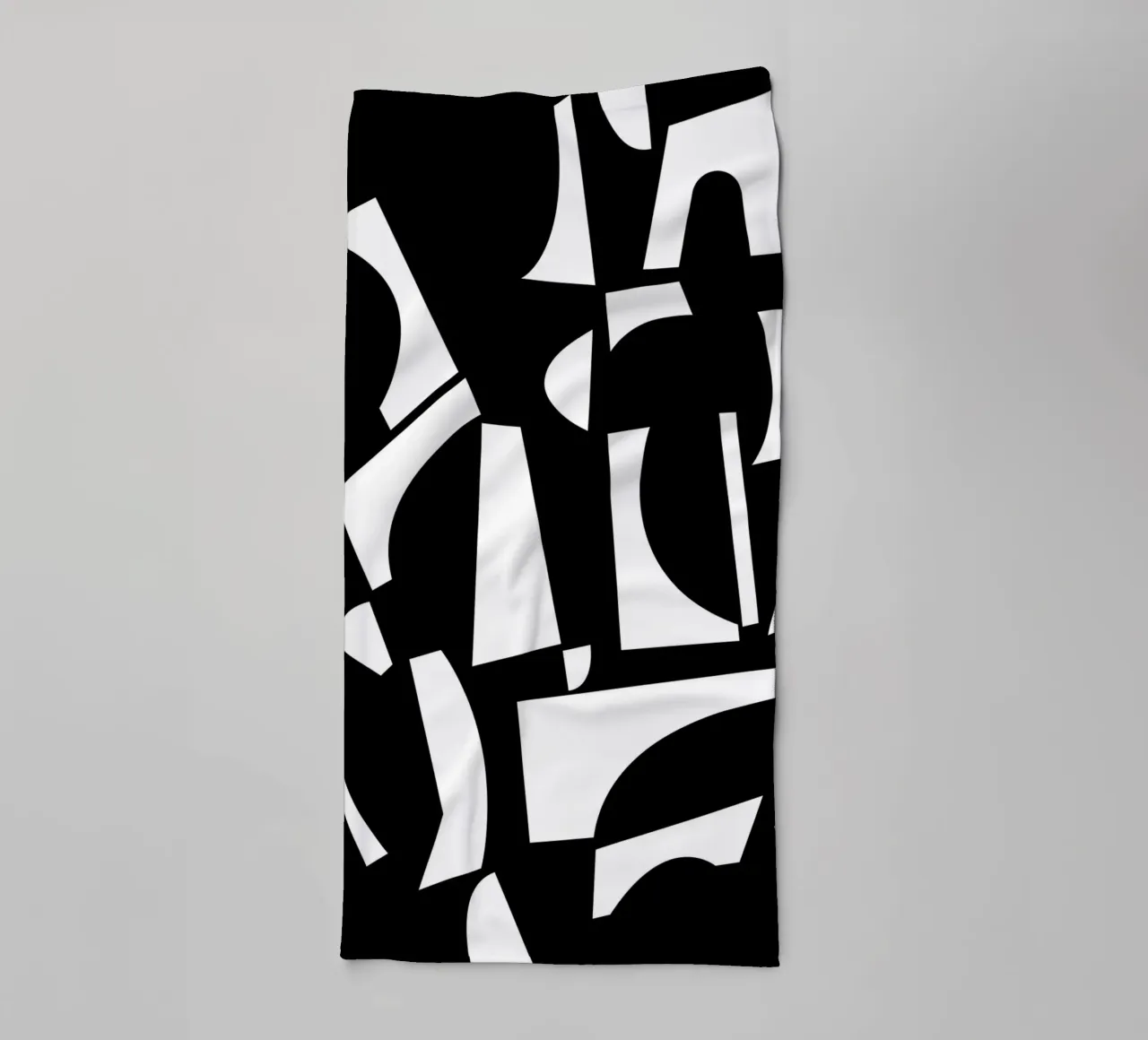 The Joy of Shapes Mono towel by Kim Hubball Studio
