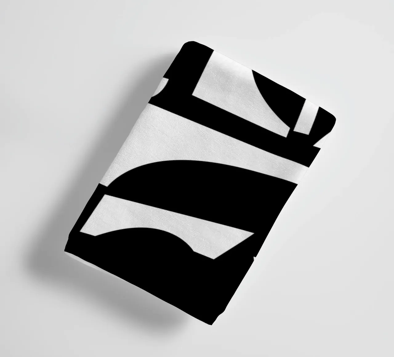 The Joy of Shapes Mono towel by Kim Hubball Studio