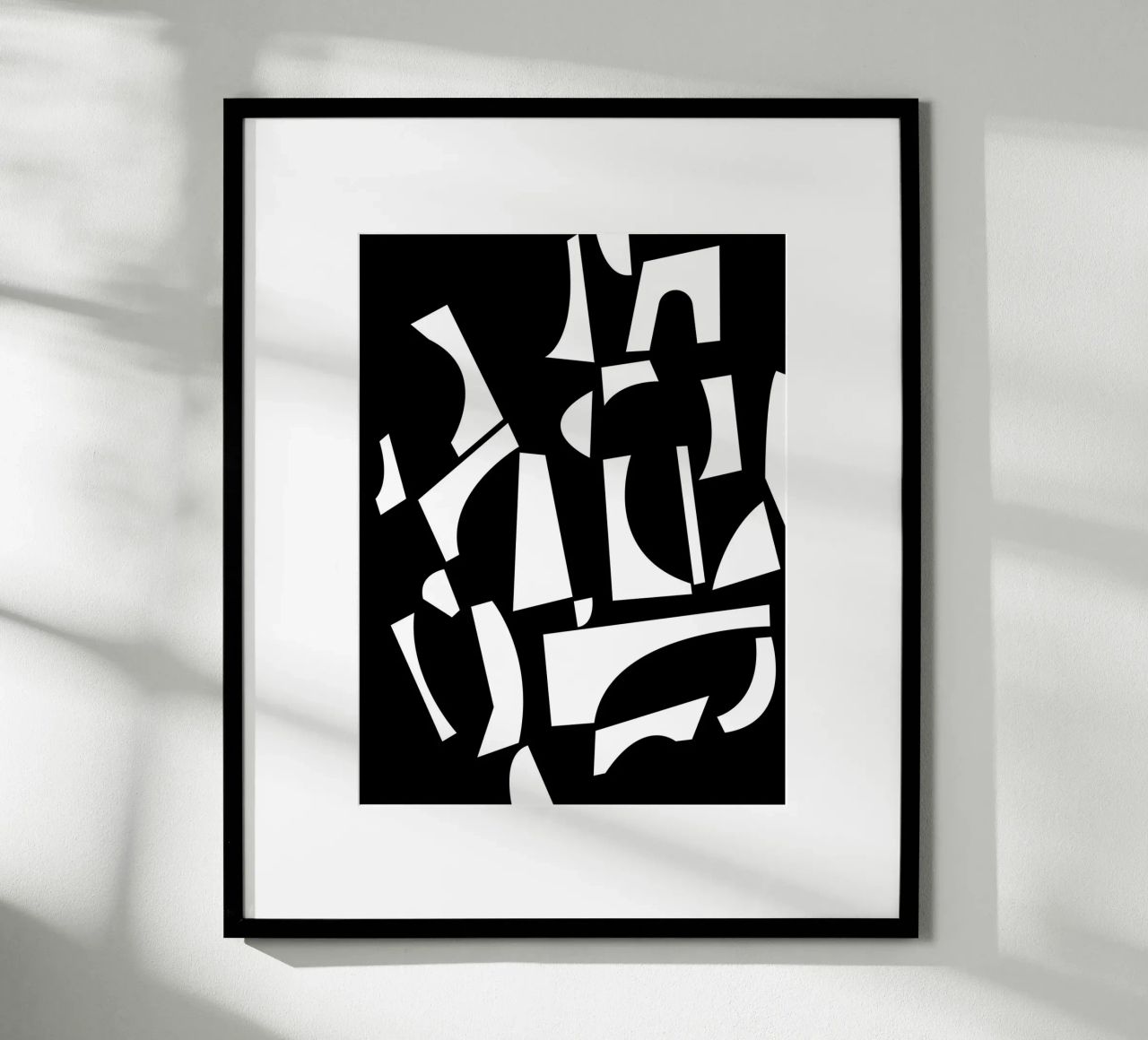 La joie des formes Mono poster de Kim Hubball Studio