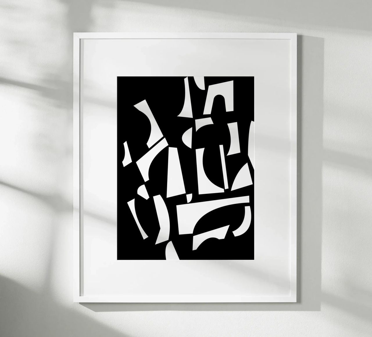 La joie des formes Mono poster de Kim Hubball Studio
