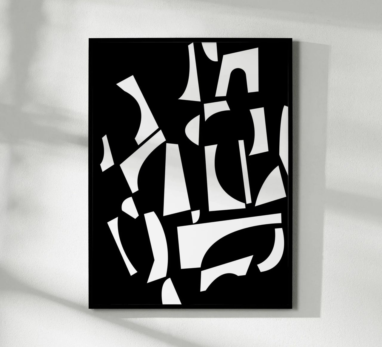 La joie des formes Mono poster de Kim Hubball Studio