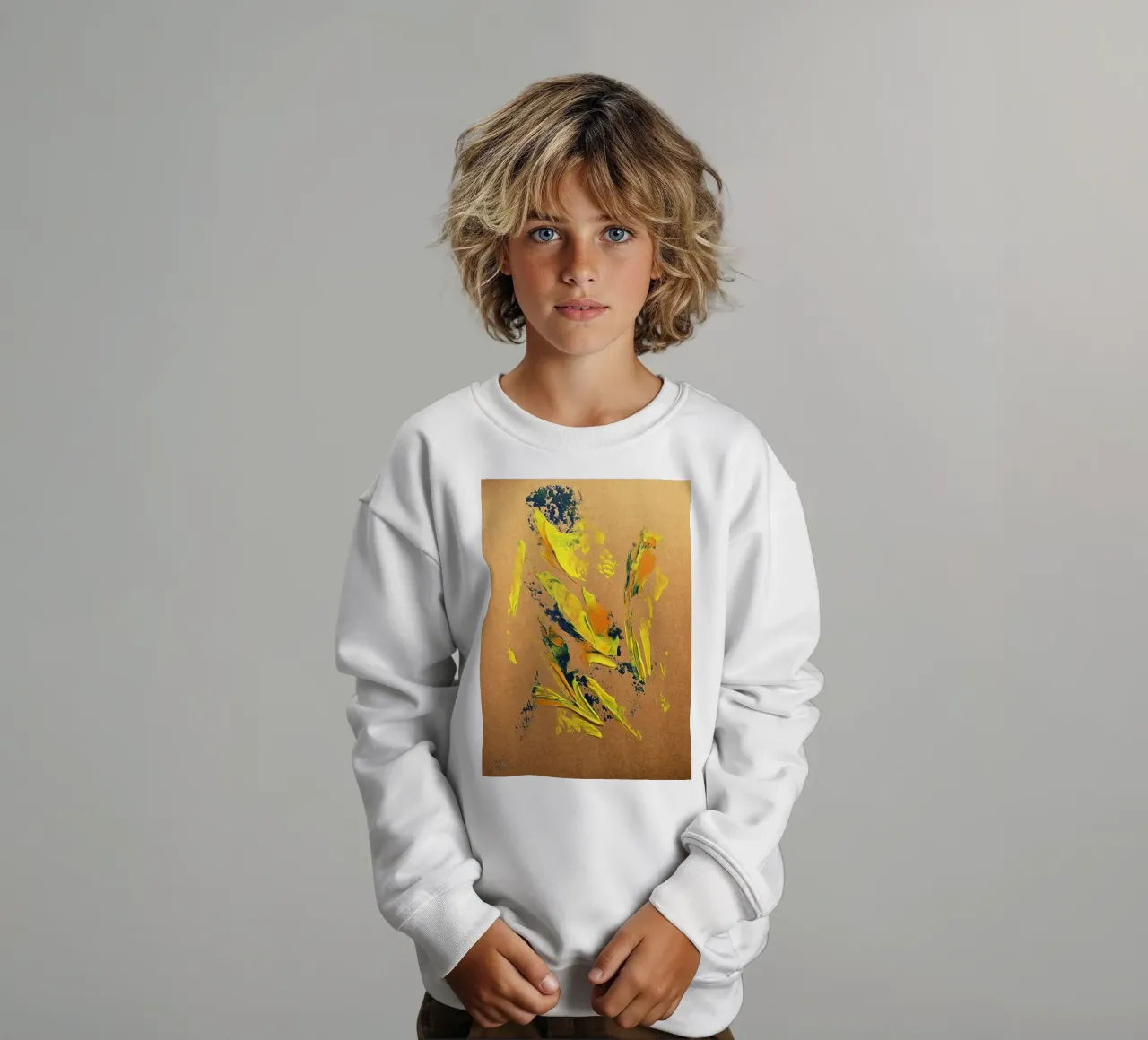 NATURAL STYLE 17 felpa bambino da Thierry Vobmann Abstract painting