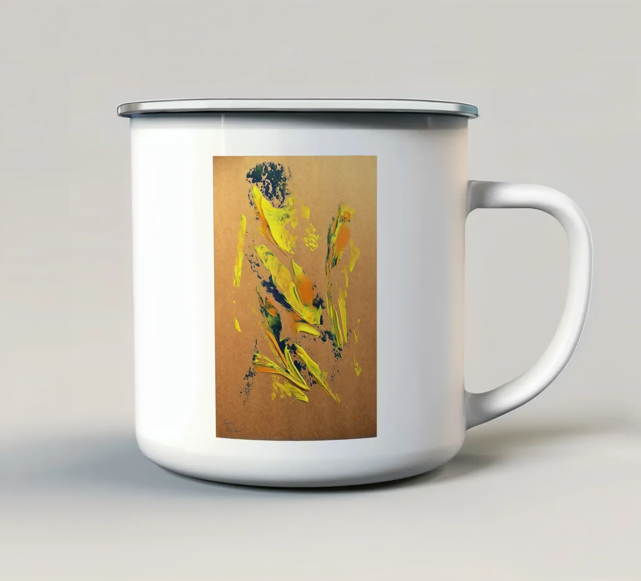 NATURAL STYLE 17 tazza in smalto da Thierry Vobmann Abstract painting