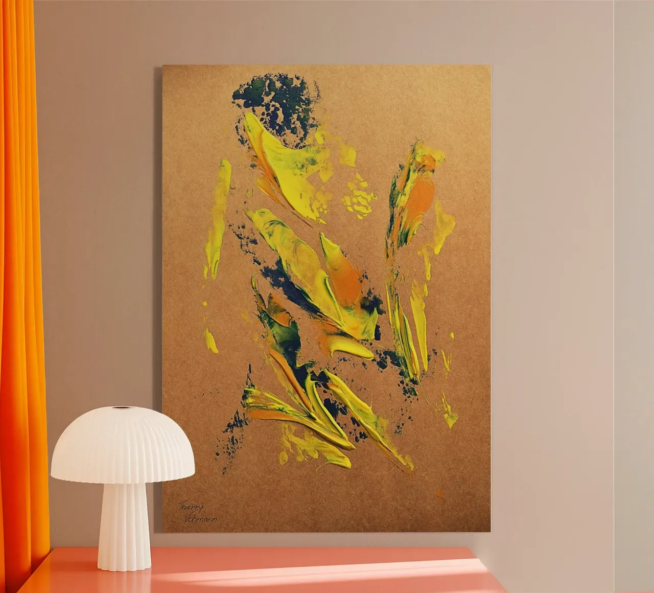 NATURAL STYLE 17 acrylic glass by Thierry Vobmann Abstract painting
