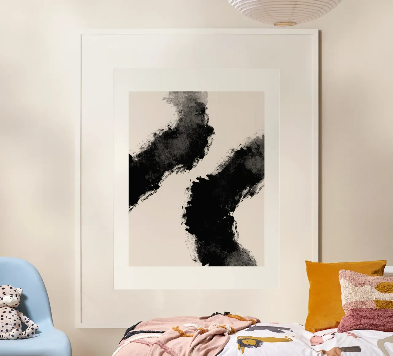 Vie Simple No 4 poster met kunststof frame van treechild