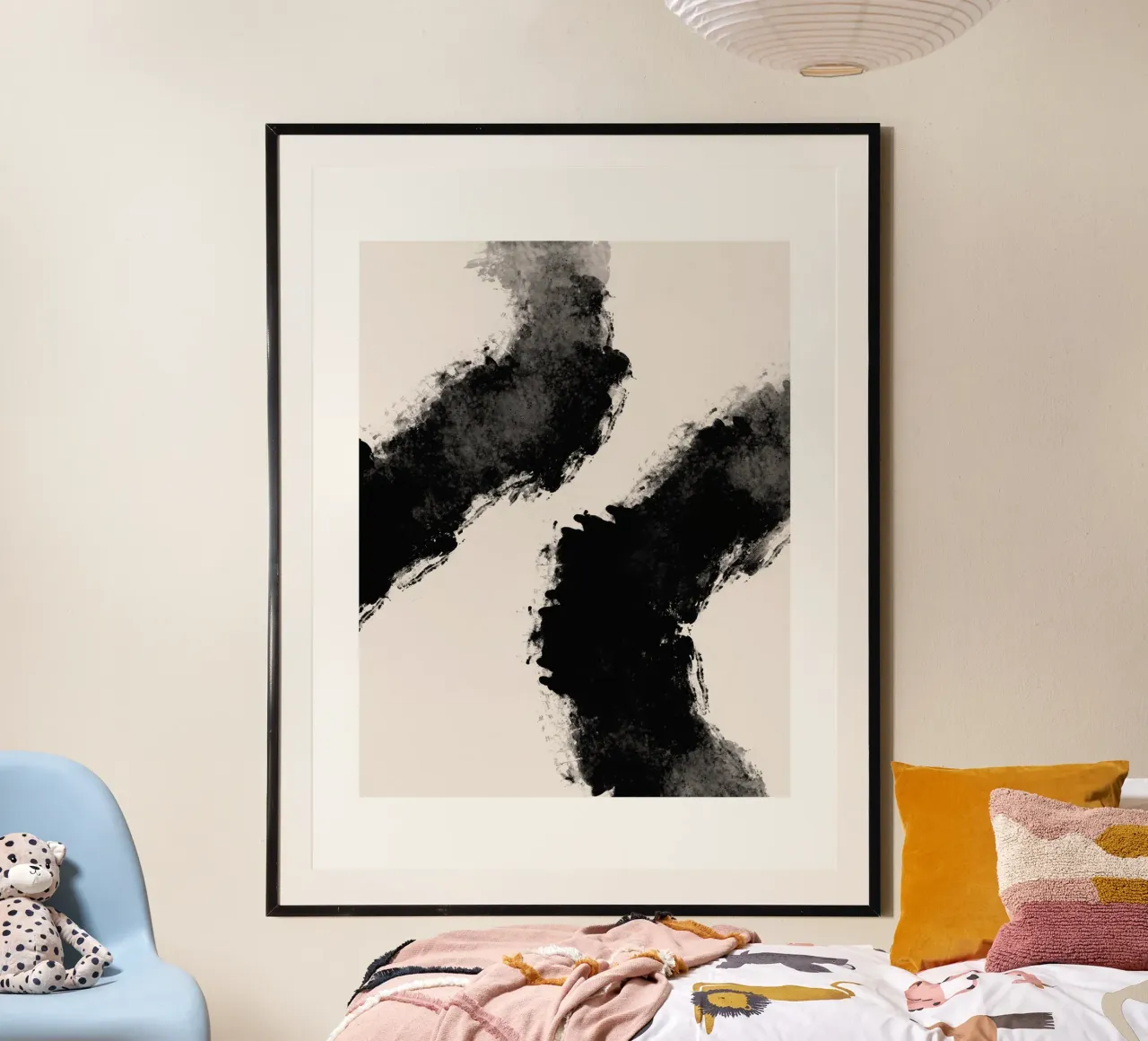 Vie Simple No 4 poster met kunststof frame van treechild