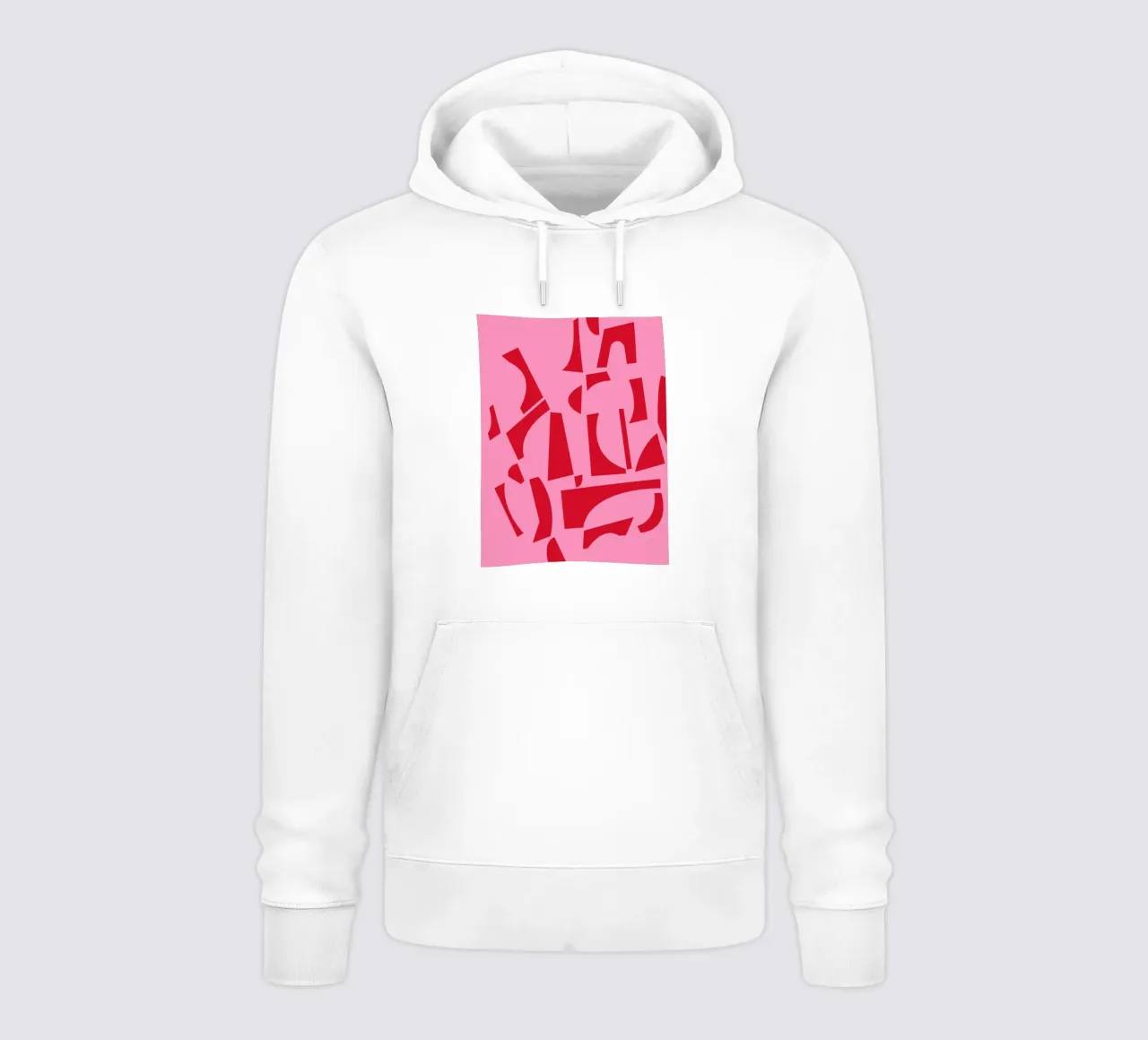 La gioia delle forme rosa felpa con cappuccio da Kim Hubball Studio