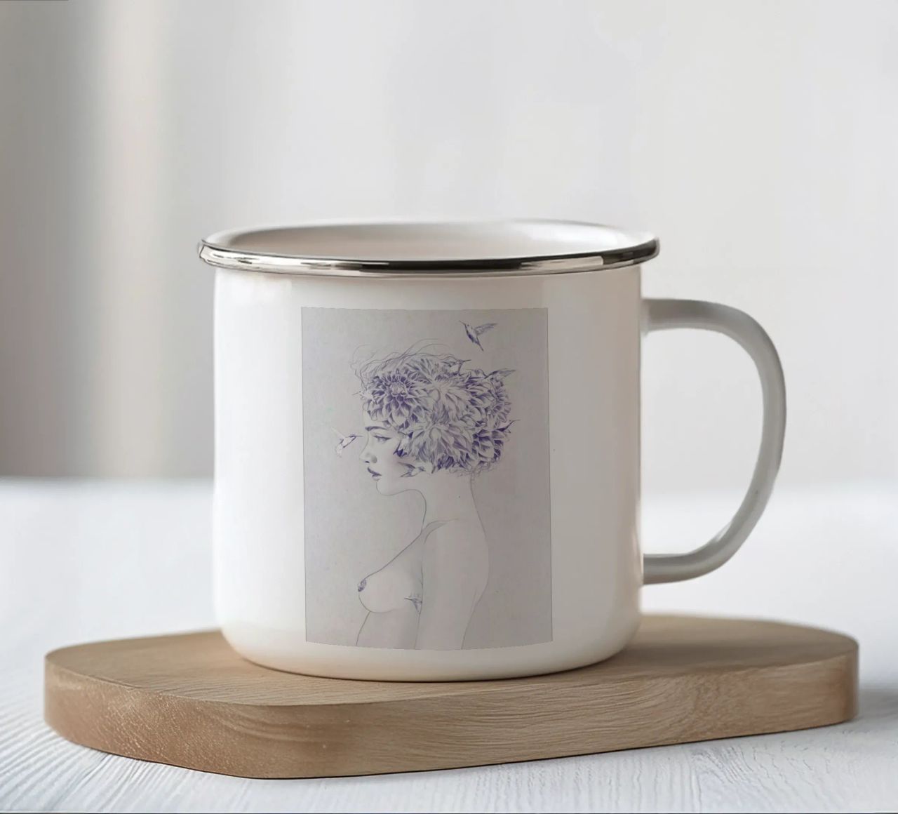 Dhalia 1 tazza in smalto da Jenny Liz Rome