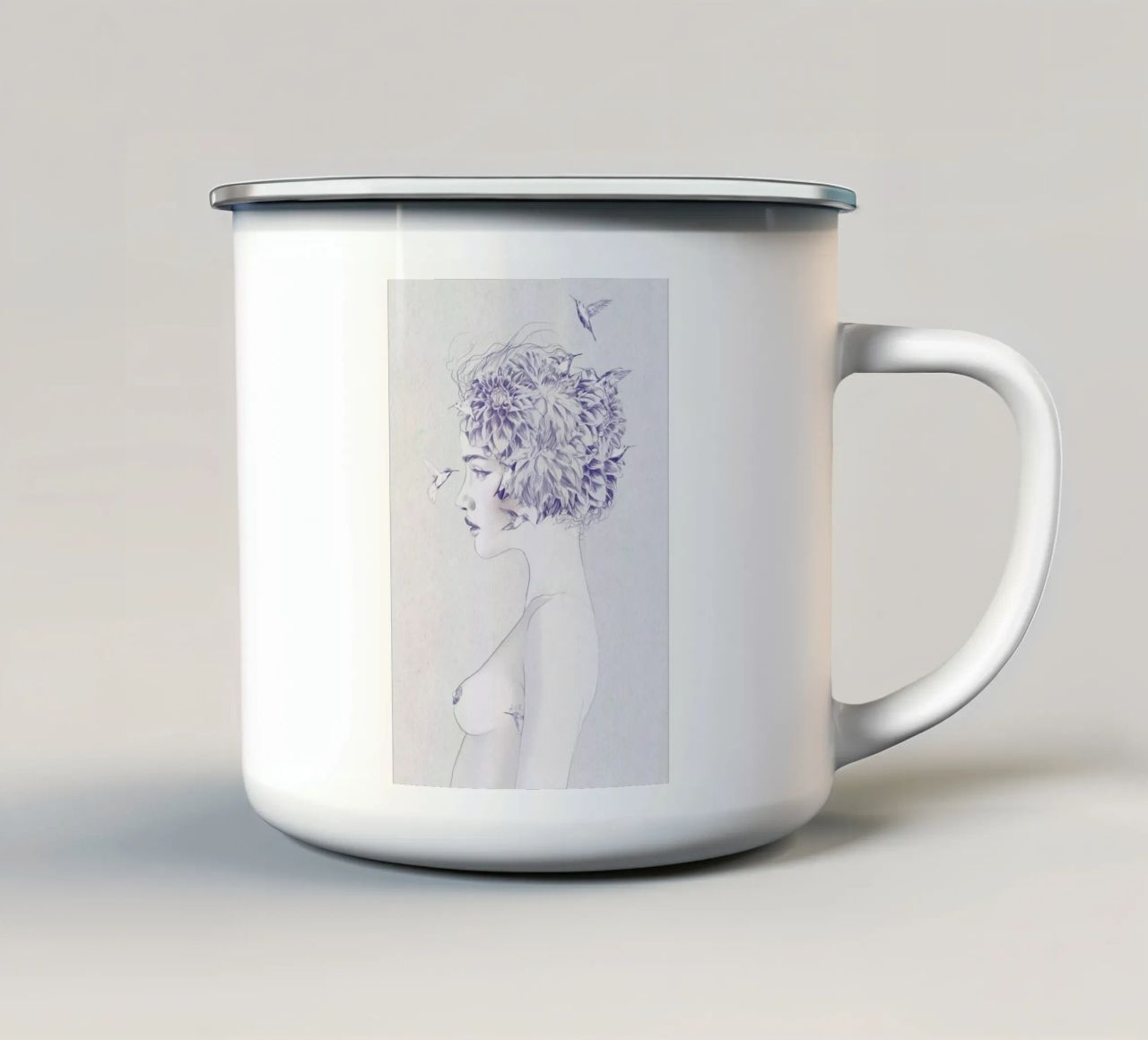 Dhalia 1 tazza in smalto da Jenny Liz Rome
