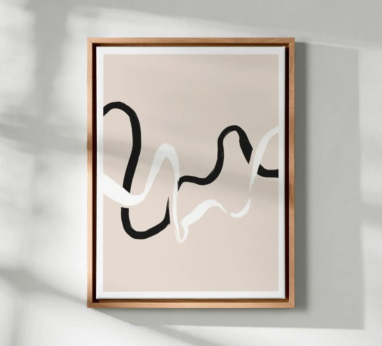 Vie Simple No 8 canvas with Floater frame by treechild