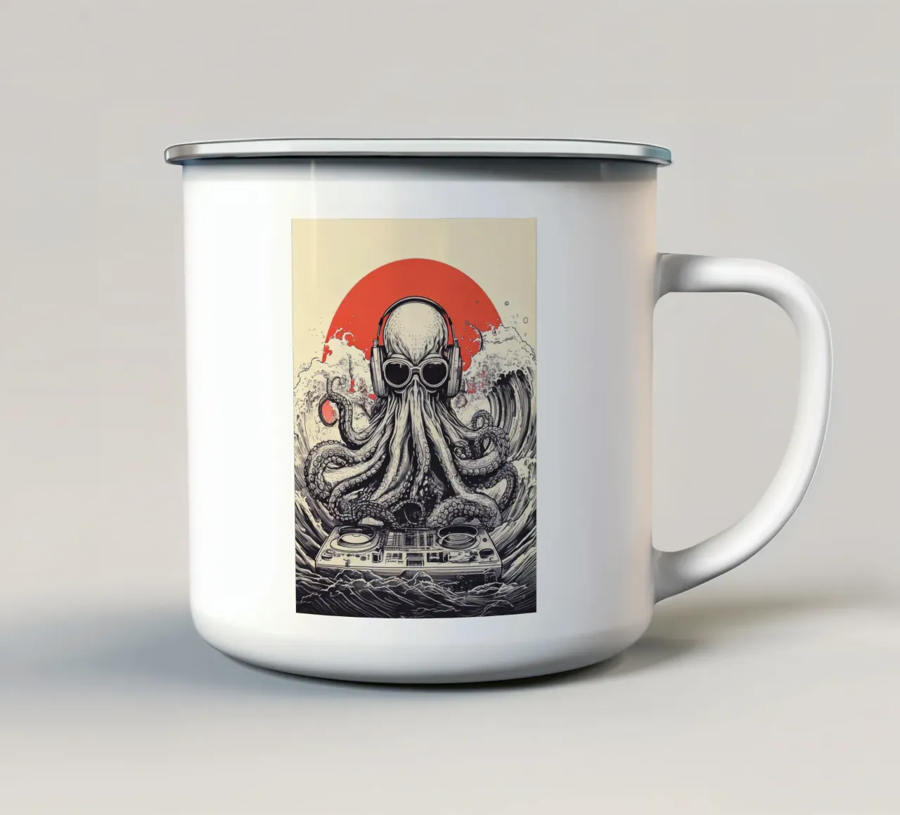 Poulpe Fiction tazza in smalto da tylerstudio