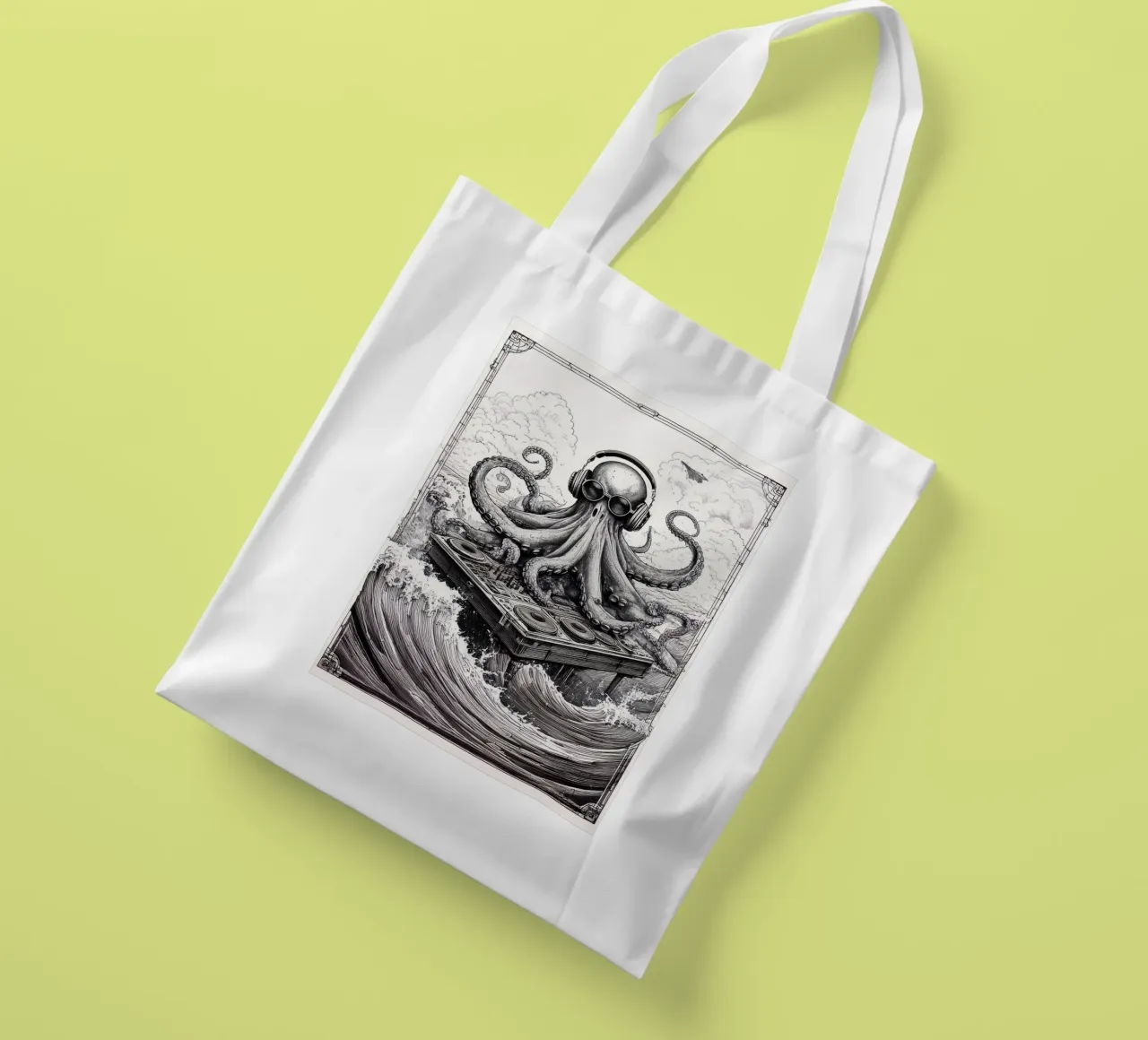Dj Poulpe 1 tote bag by tylerstudio