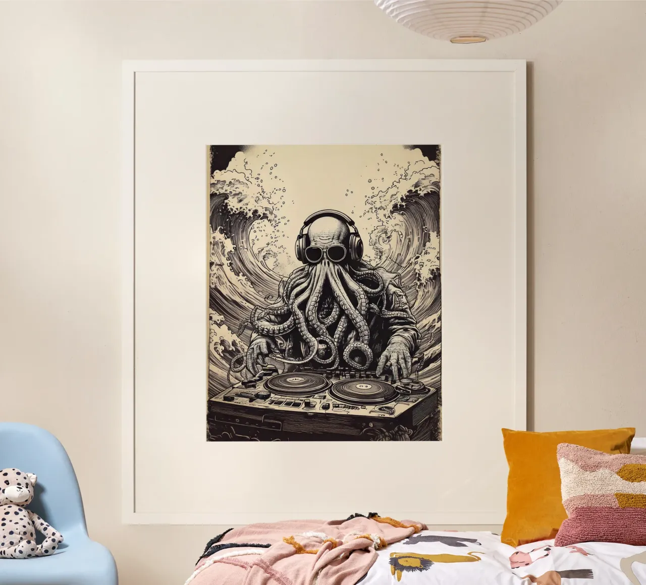 DJ POULP KILLER poster avec cadre en plastique de tylerstudio