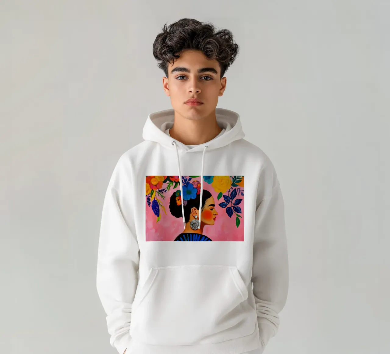 Sogni in mezzo a fiori rosa macilenti felpa con cappuccio da Modern Muse