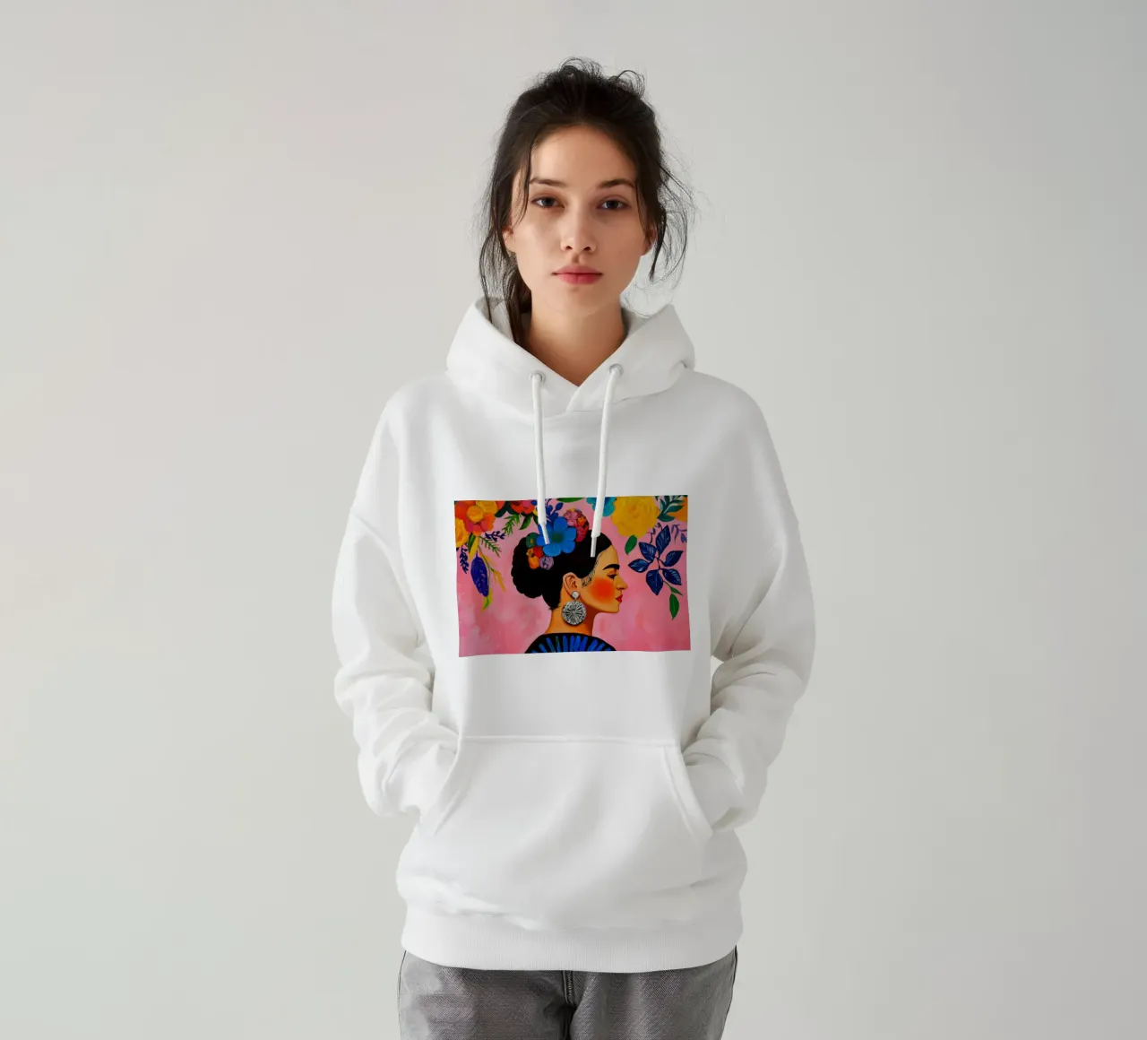 Sogni in mezzo a fiori rosa macilenti felpa con cappuccio da Modern Muse