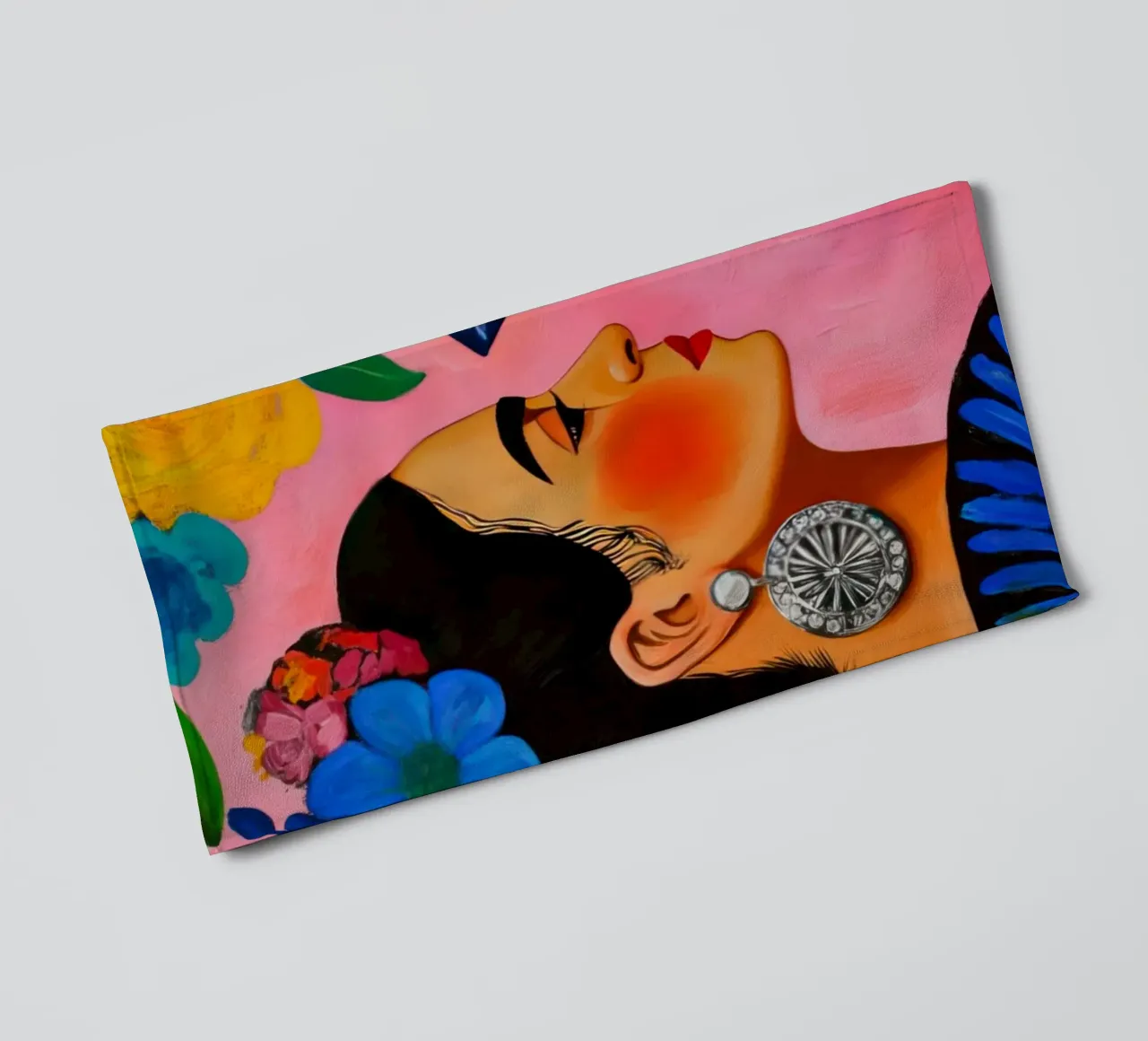 Sogni in mezzo a fiori rosa macilenti asciugamano da bagno da Modern Muse