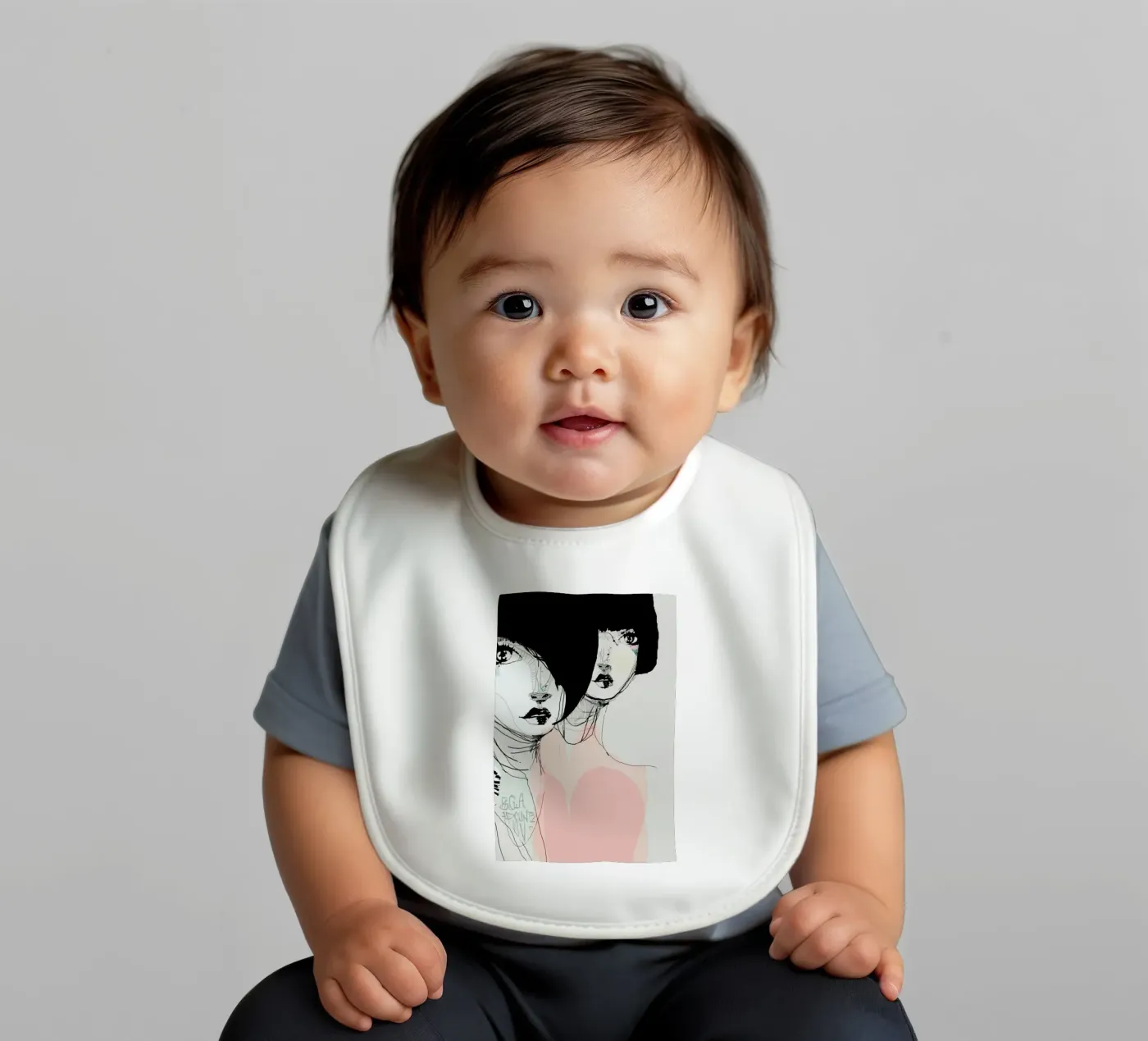 Iisis baby bib by Giulio Iurissevich
