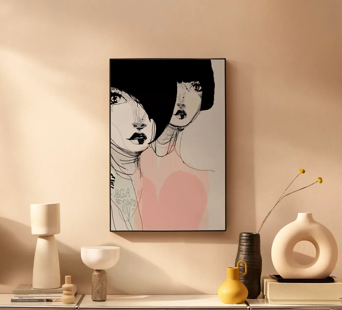 Iisis acryl van Giulio Iurissevich