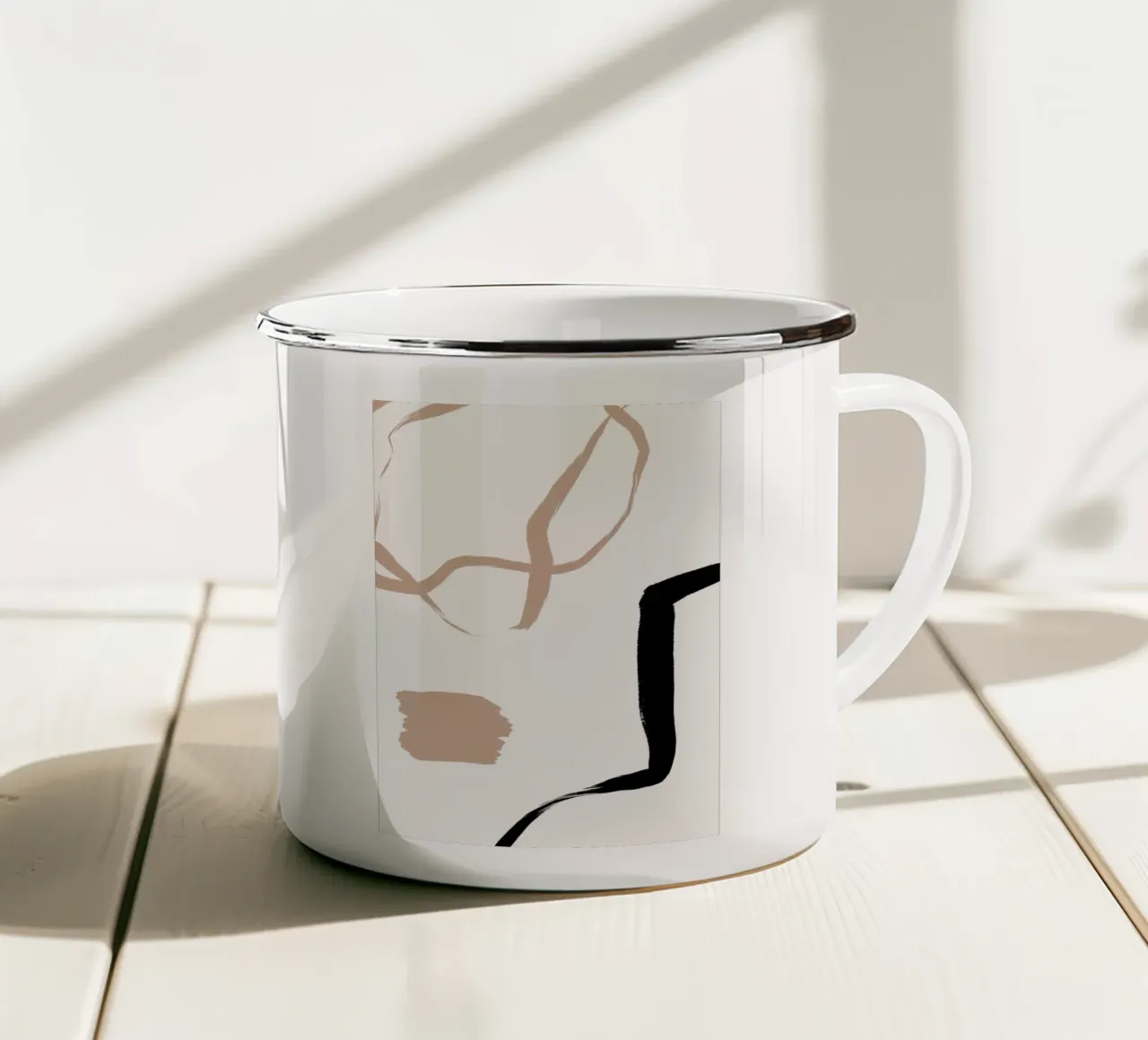 Vie Simple No 14 Emaille Tasse von treechild