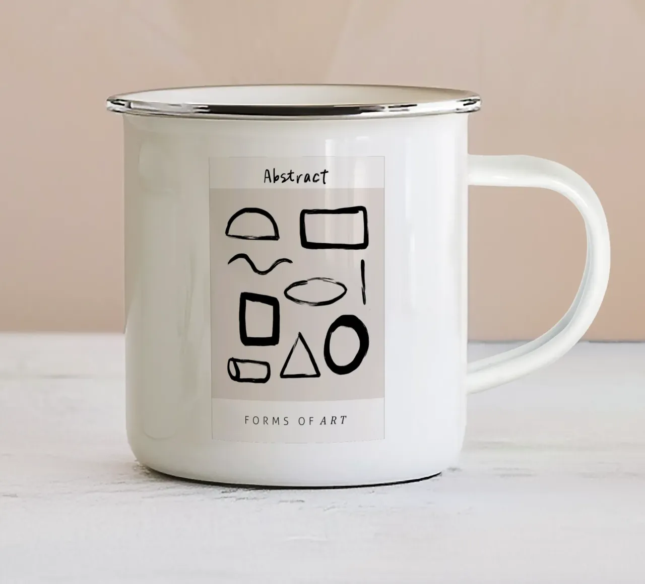 Vie Simple No 16 tazza in smalto da treechild