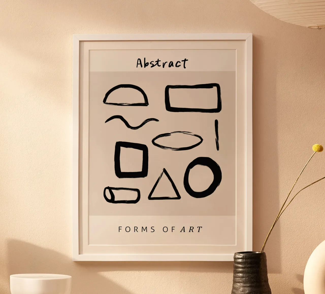 Vie Simple No 16 poster con telaio in plastica da treechild