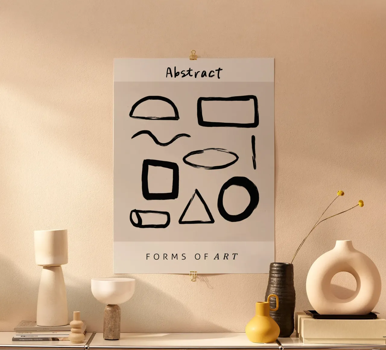 Vie Simple No 16 poster con telaio in plastica da treechild