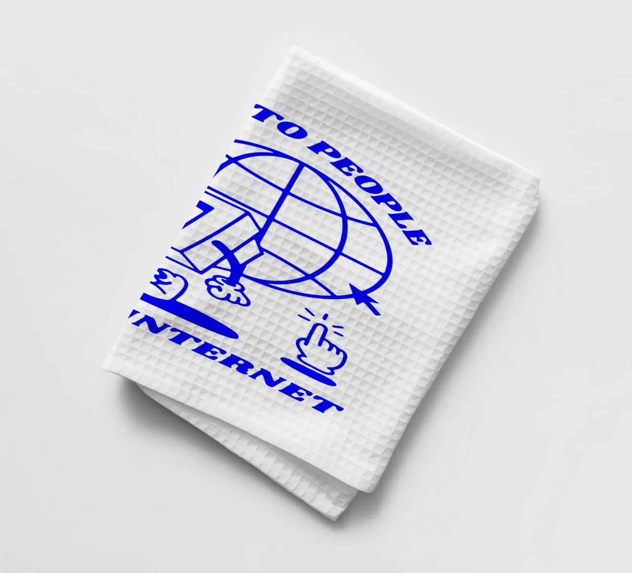 essere gentili con le persone su Internet, illustrazione funky canovaccio da cucina da The True Type