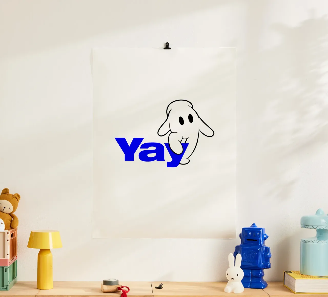 yay motivational statement quote with illustrated hand on f poster with plastic frame by The True Type
