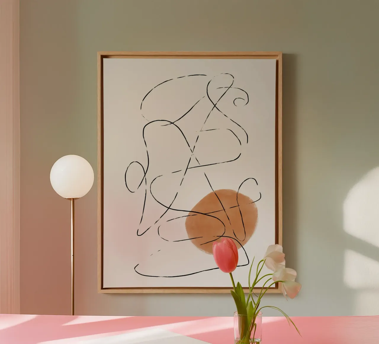 Vie Simple No 17 tela con Cornice a cassetta da treechild