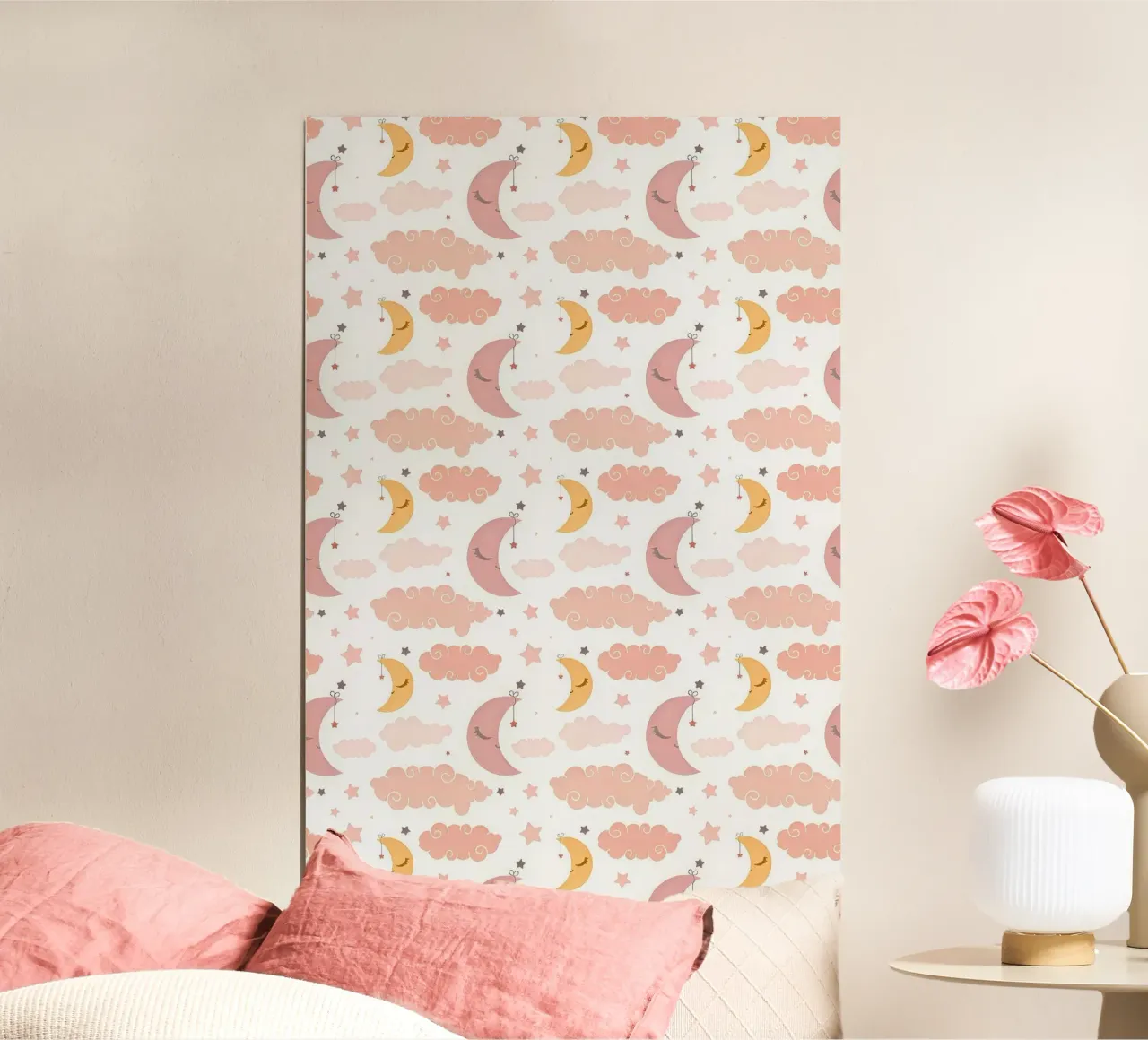 Piccole lune sognanti Kawaii poster con telaio in plastica da Kiroiharu