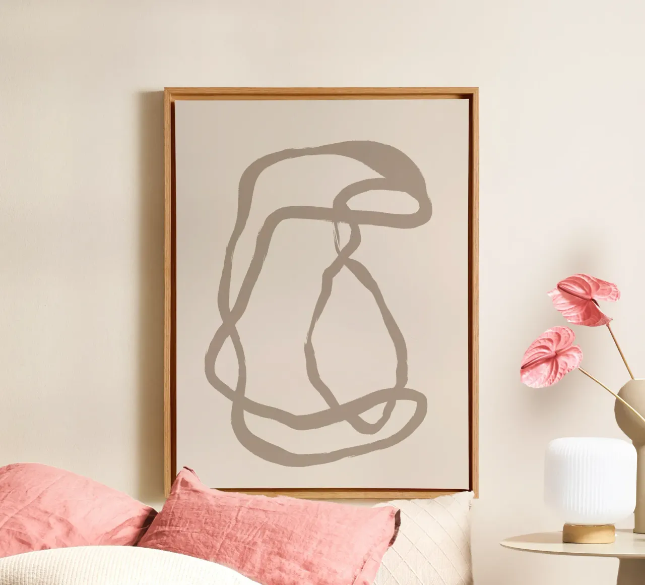 Vie Simple No 20 canvas with Floater frame by treechild