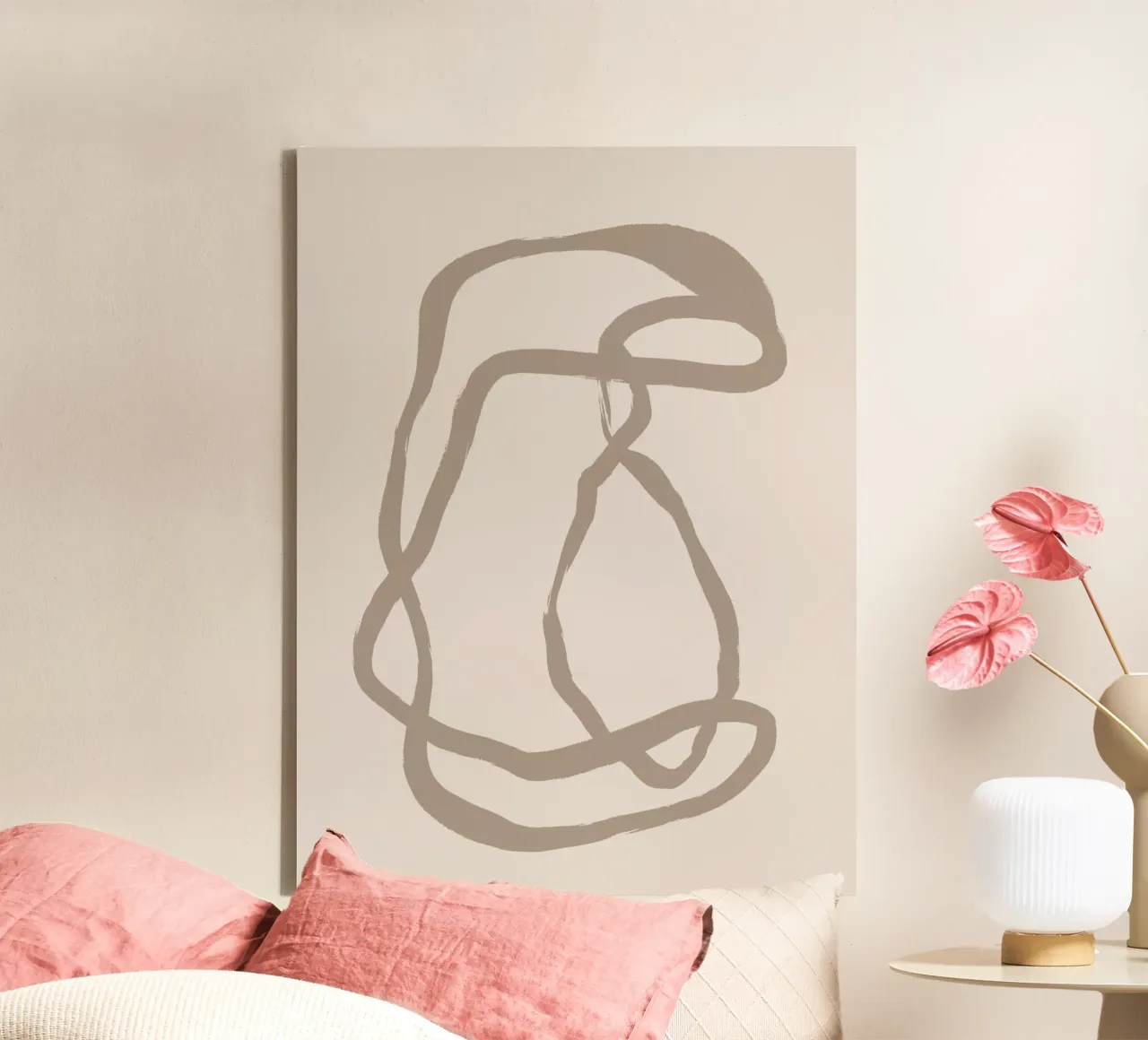 Vie Simple No 20 canvas with Floater frame by treechild
