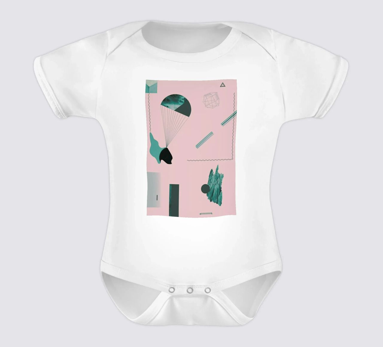 Objects 02 body neonato maniche corte da Andreas Jarner
