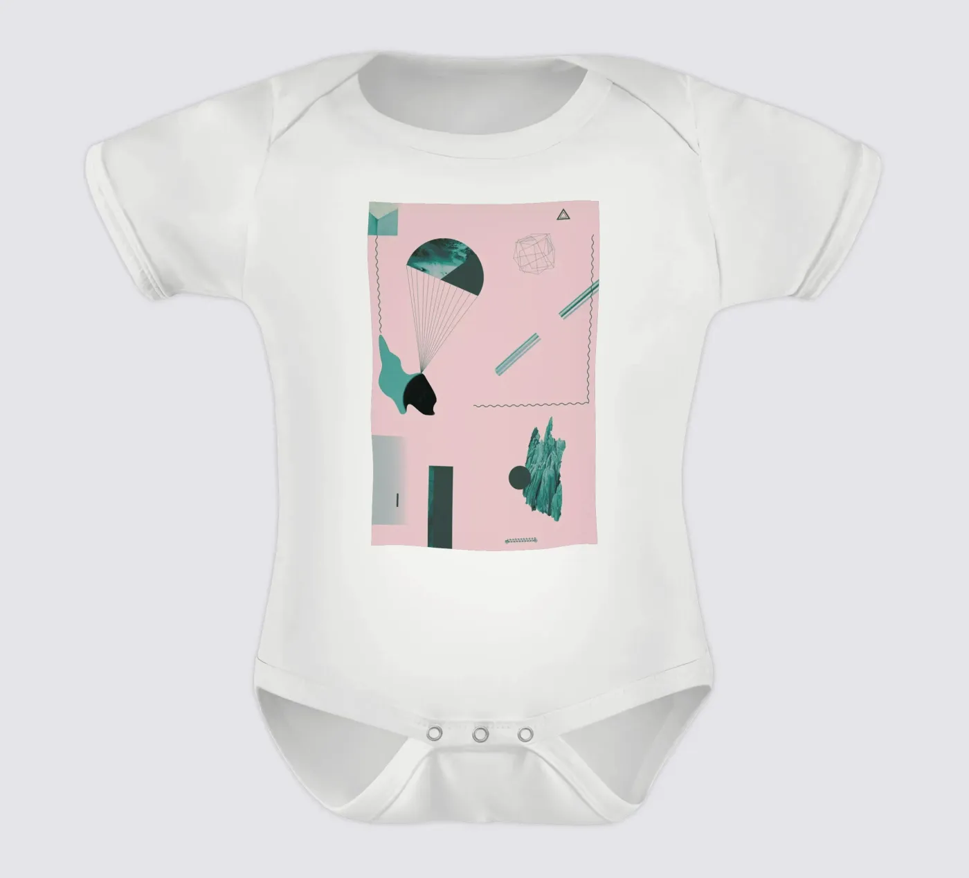 Objects 02 Kurzarm Babybody von Andreas Jarner