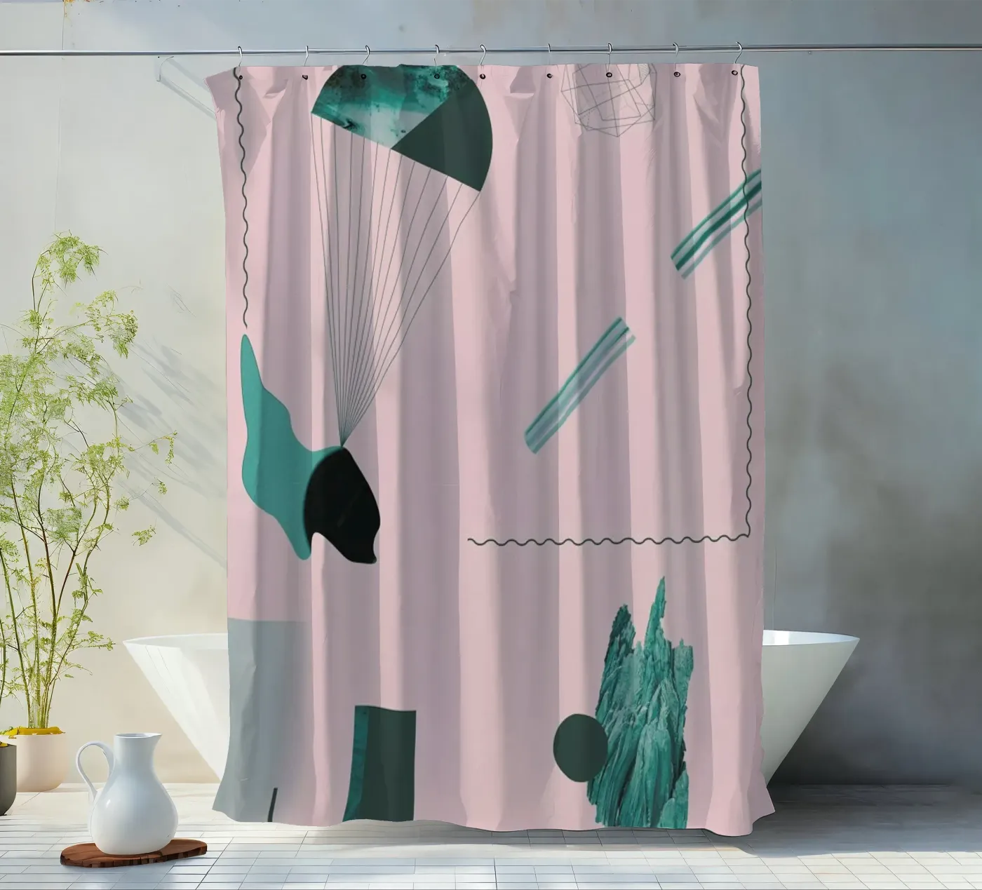 Objects 02 tenda da doccia da Andreas Jarner