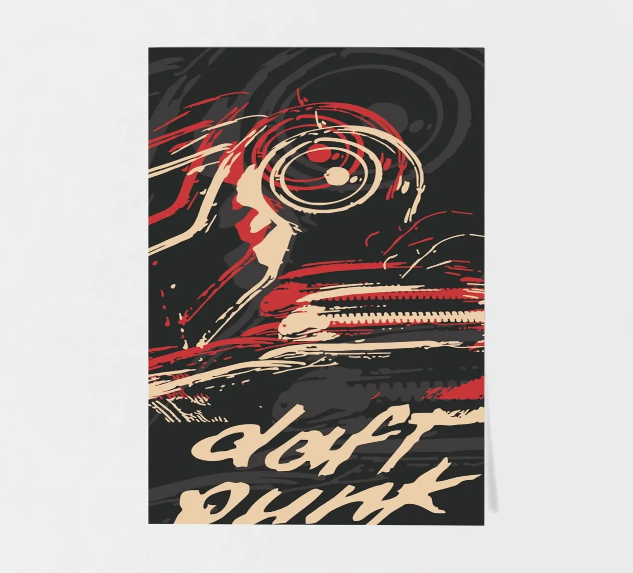 Daft Punk Line Art sticker sheet by Ad Nna Rock