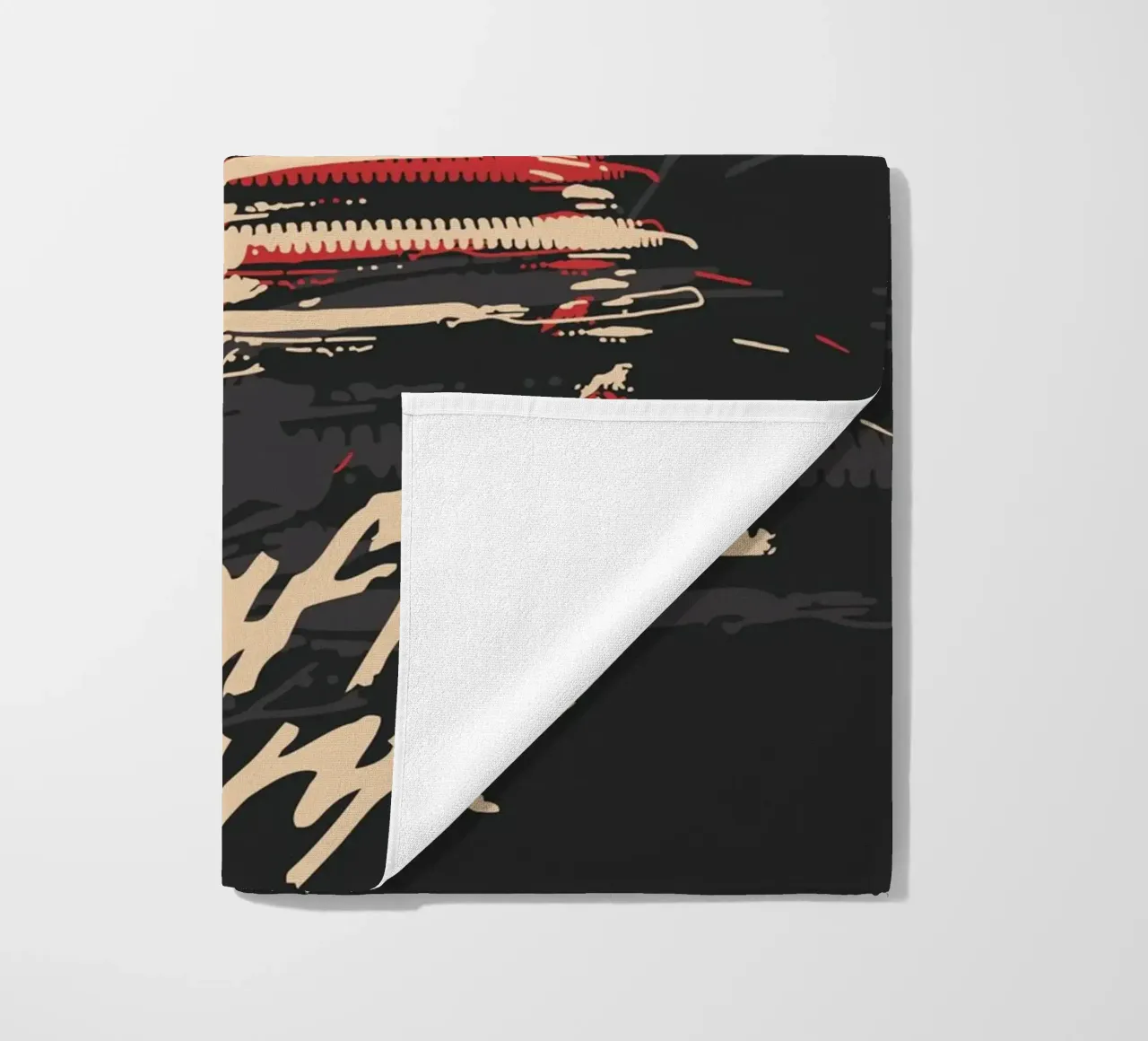 Daft Punk Line Art beach towel by Ad Nna Rock