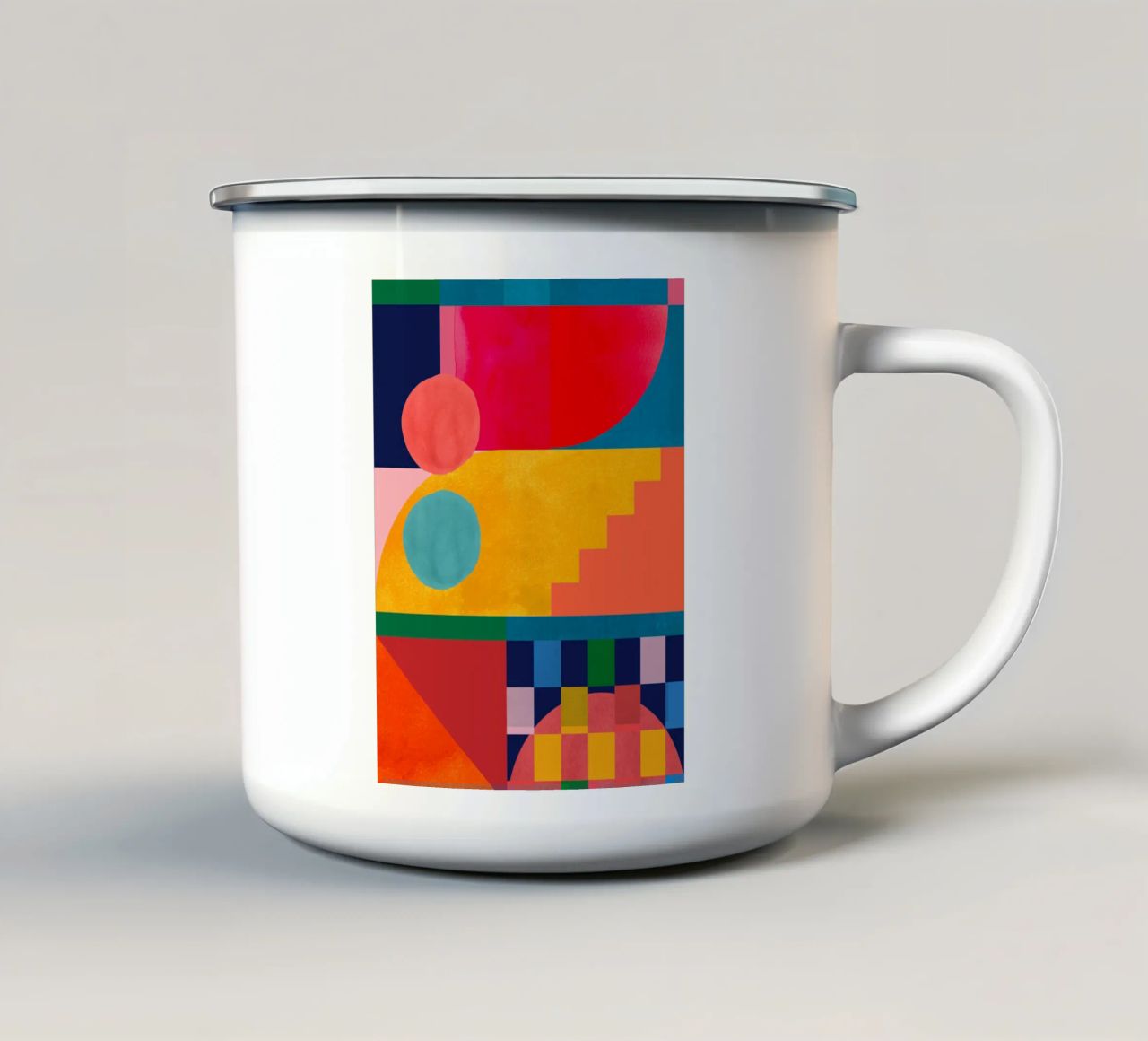 Forme geometriche 149 tazza in smalto da Gaite