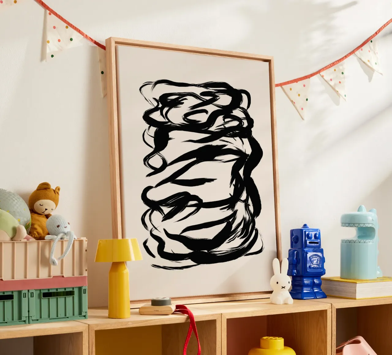 Vie Simple No 23 canvas met Baklijst van treechild