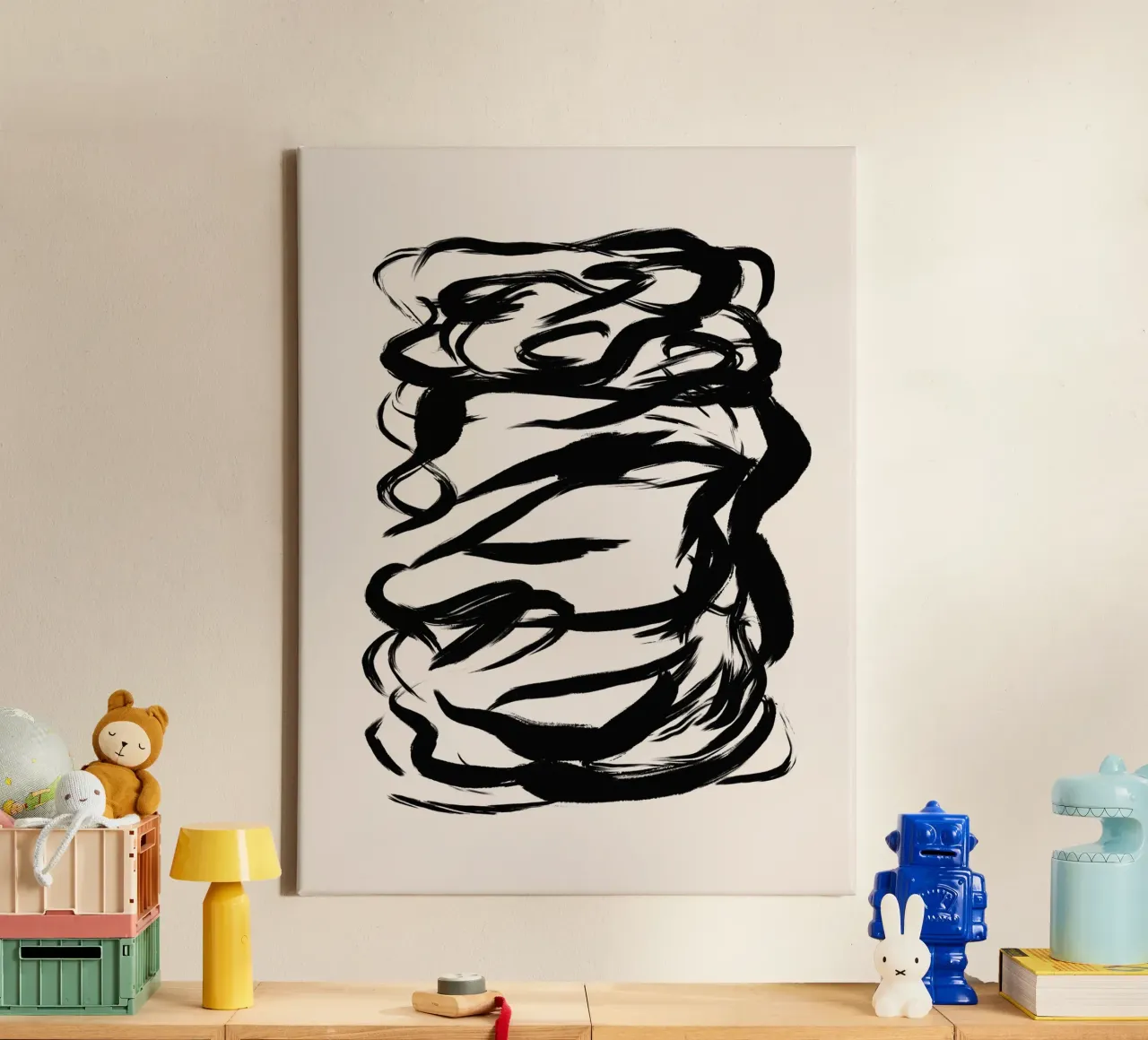 Vie Simple No 23 canvas met Baklijst van treechild